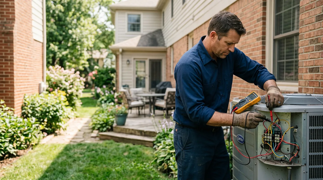 HVAC technician working near Stillman Valley, IL